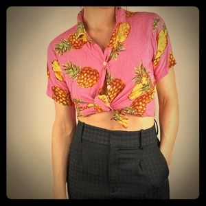 Pink pineapple shirt